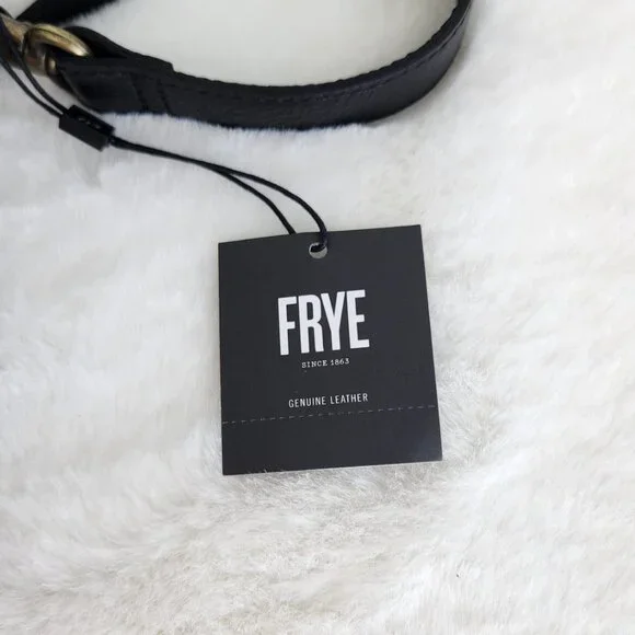 NWT Frye Women's Charlene Leather Crossbody, Black - Picture 11 of 12